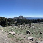 Road through Lassen Volcanic NP; CA